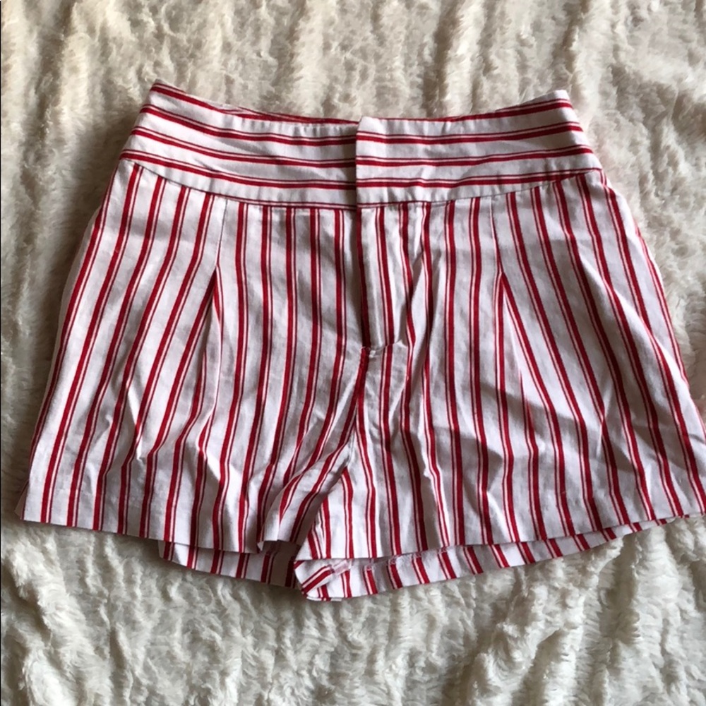 Red and White Shorts